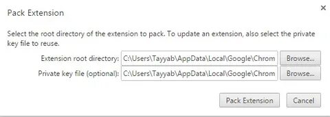 Click the extension