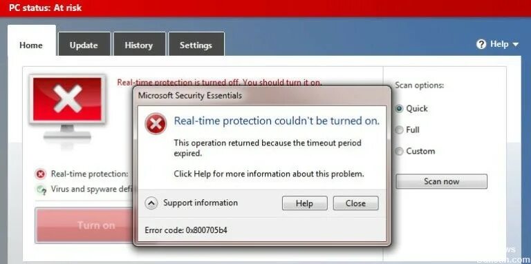 Ошибка turn. Защитник windows ошибка. windows defender ошибка. ошибка защитника виндовс. 0x800705b4.