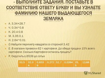 Магазин продал до обеда 20 процентов привезенного
