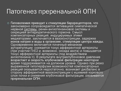 Преренальная почечная