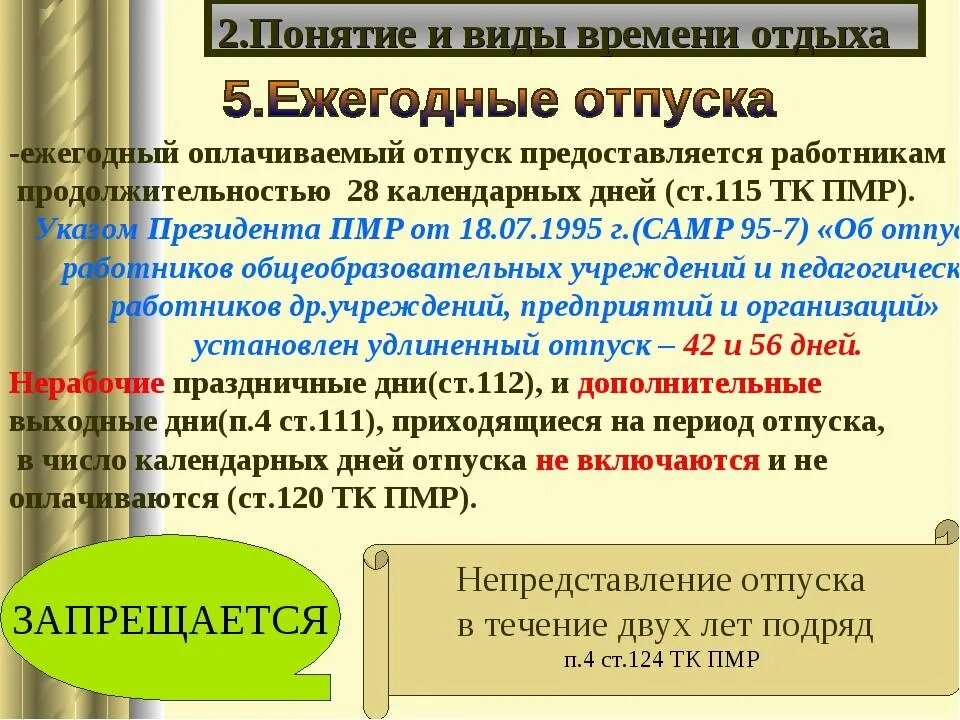 Продолжительность ежегодного удлиненного отпуска. Ежегодвый оплачиваимы от пуск. Виды оплачиваемых отпусков. Порядок предоставления основного отпуска. Виды ежегодного оплачиваемого отпуска.