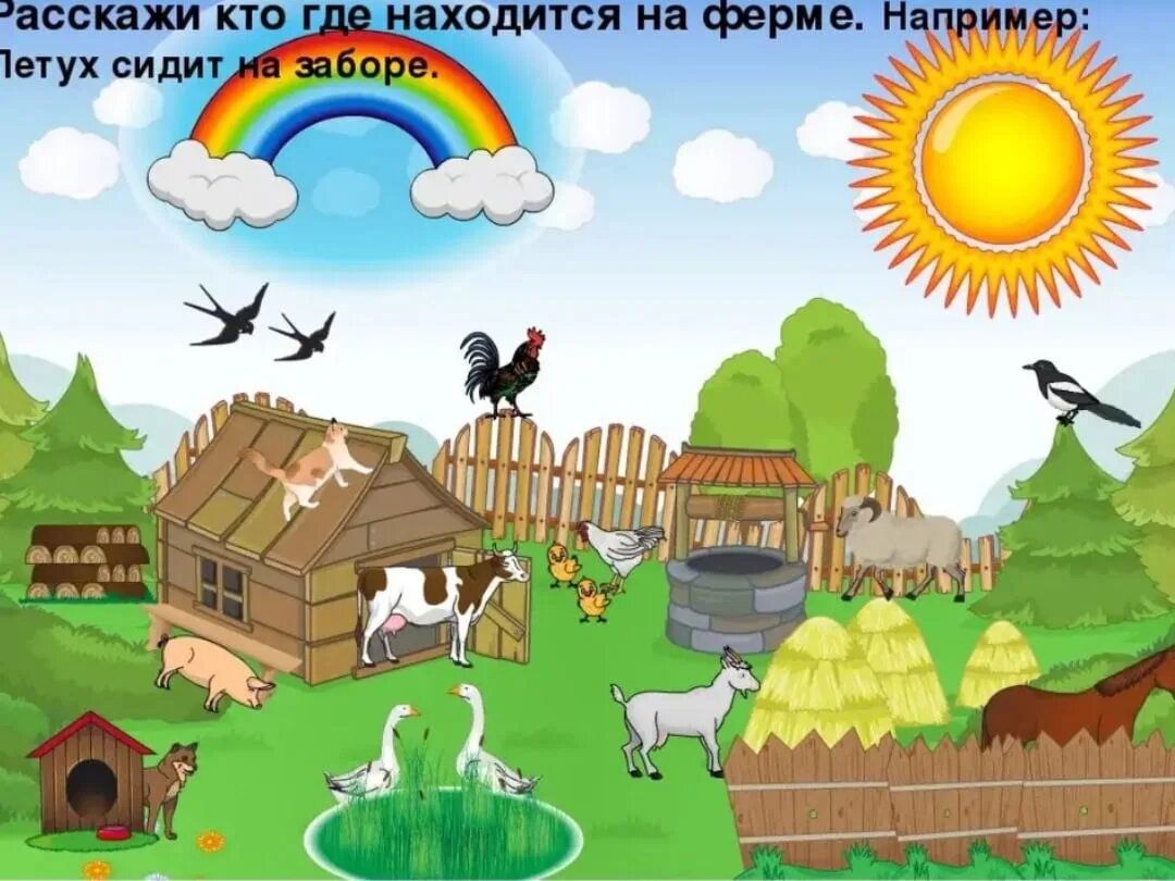 Картинку где стоит. Игра кто где находится. Кто где находится. Игровое занятие на ферме. «Кто где находится». В старшей группе.