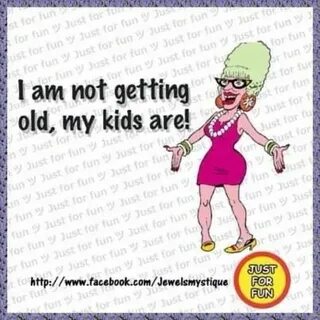 We are getting old