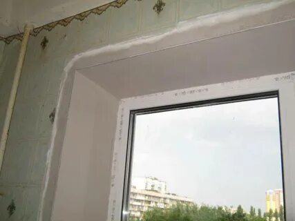Откосы или штукатурка окон