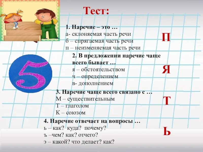 Контрольный тест по наречию. Задания по русскому языку наречия. Тестовые вопросы по теме наречие. Тест на тему наречие. Работа по русскому на тему наречие.