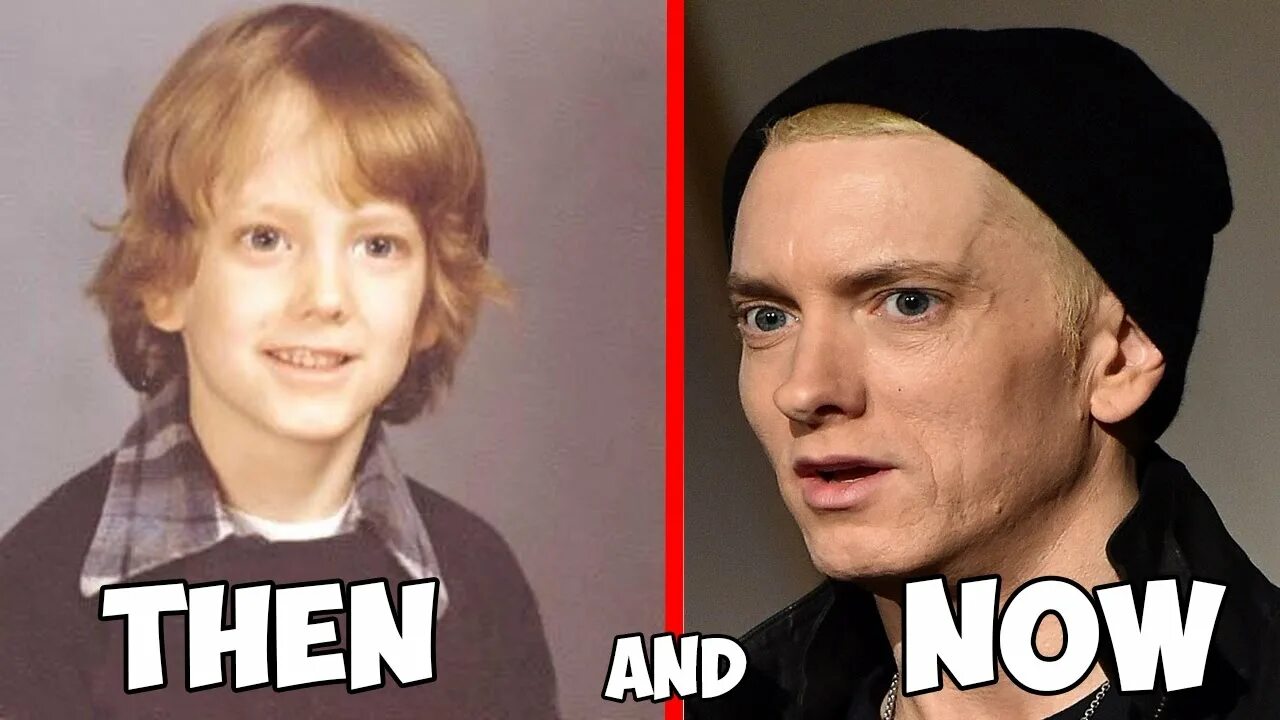 Who then now. Eminem then and Now. Эминем кумиры. Eminem before and Now. Эминем семья.