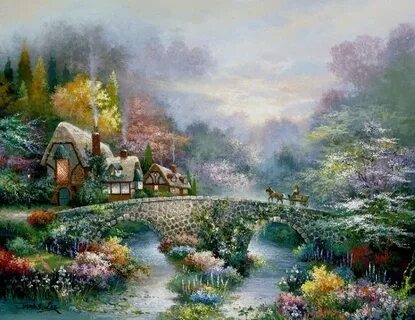 Картина сказочный пейзаж