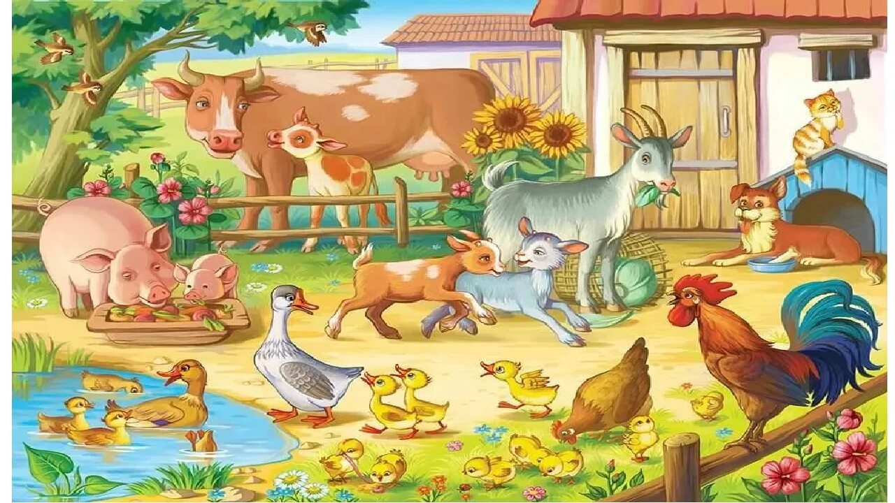 Домашние животные и птицы. Домашних животных для детей. Домашние животные для дошкольников. Фон с домашними животными.