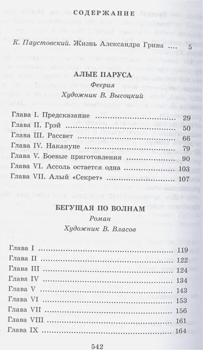 Содержание 7 главы алые паруса