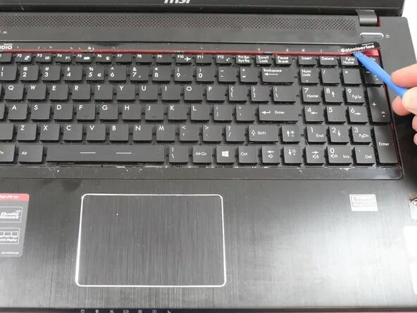 Как снять кнопку с клавиатуры ноутбука msi Клавиатура для MSI PE70 с красной подсветкой купить клавиатуру к с доставкой п