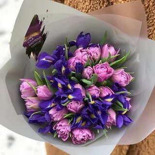 Тюльпаны с ирисами букеты