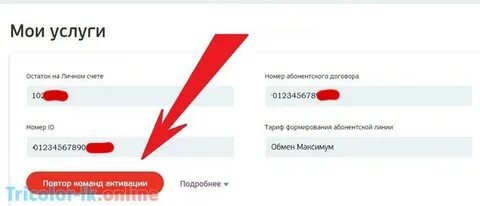 Как отключить триколор в личном кабинете