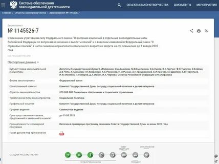 Когда рассмотрят законопроект о снижении возраста