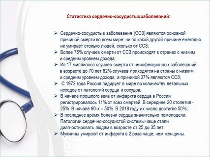 Сердечно сосудистые заболевания 10 заболеваний