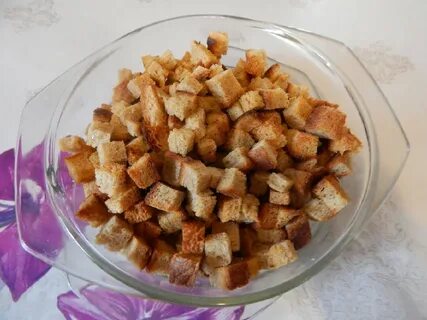 Как приготовить вкусные белые сухарики