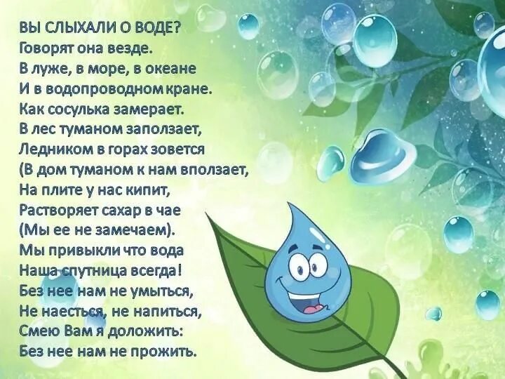 Что же поэт говорит о воде. Н Рыжова вы слыхали о воде. Вы слыхали о воде стихотворение. Вы слыхали о воде говорят она везде стихи. Стихи о воде для дошкольников.