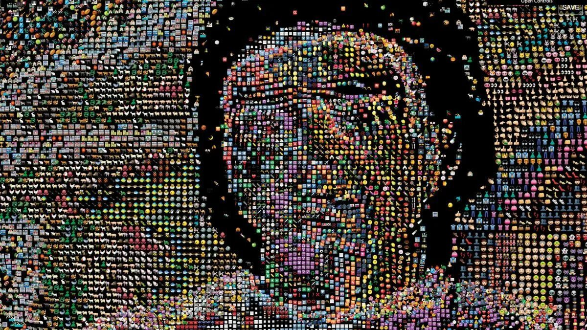 Creative coding. Портрет из пикселей. креативное кодирование. coding art. coding artist.