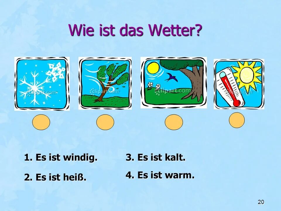 Wie ist das wetter схема. Das wetter упражнения. Картинки es ist warm. Es ist kalt картинка.