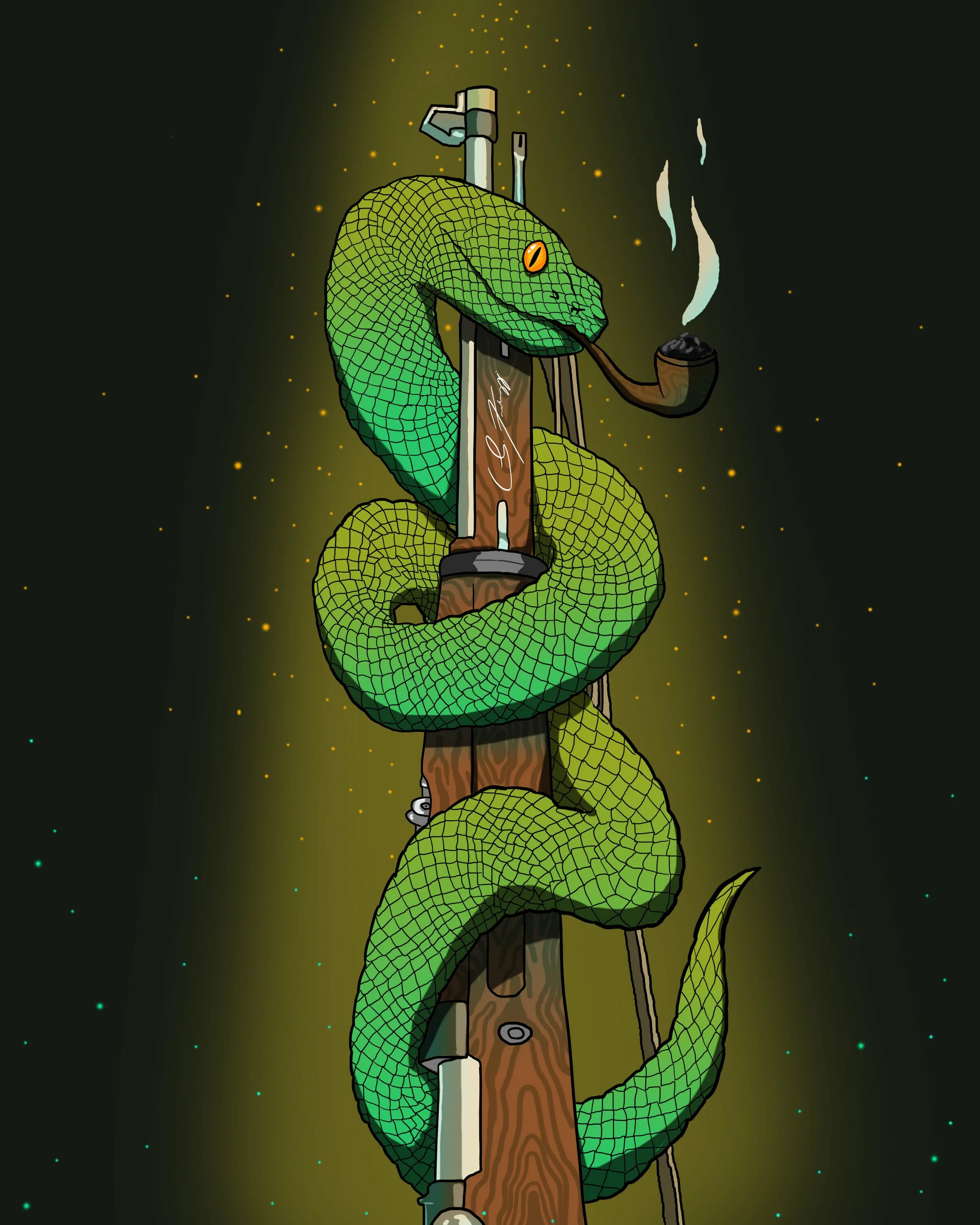 Smoke snake