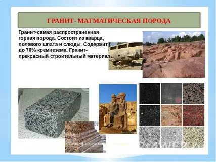 Гранит камень окружающий мир описание