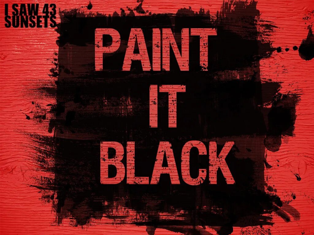 Paint in black