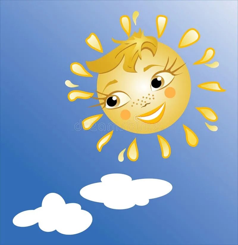 Sun is smiling
