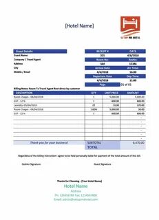 Hotel bill