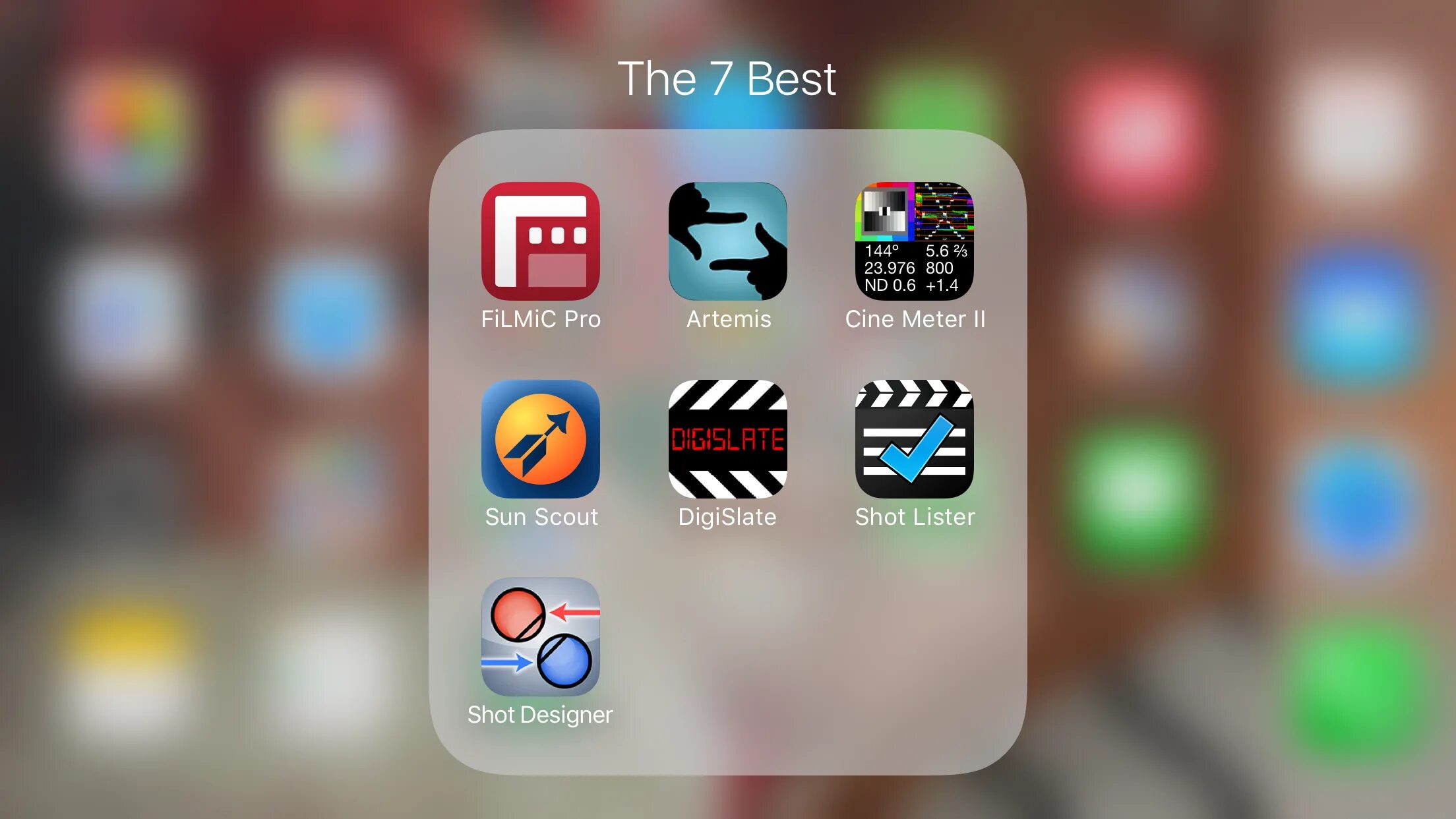 Apps make store. Shot Designer. Shot Lister. The best iphone.