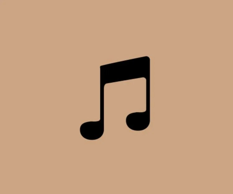 Brown Music Note icon. Звук нота айфон