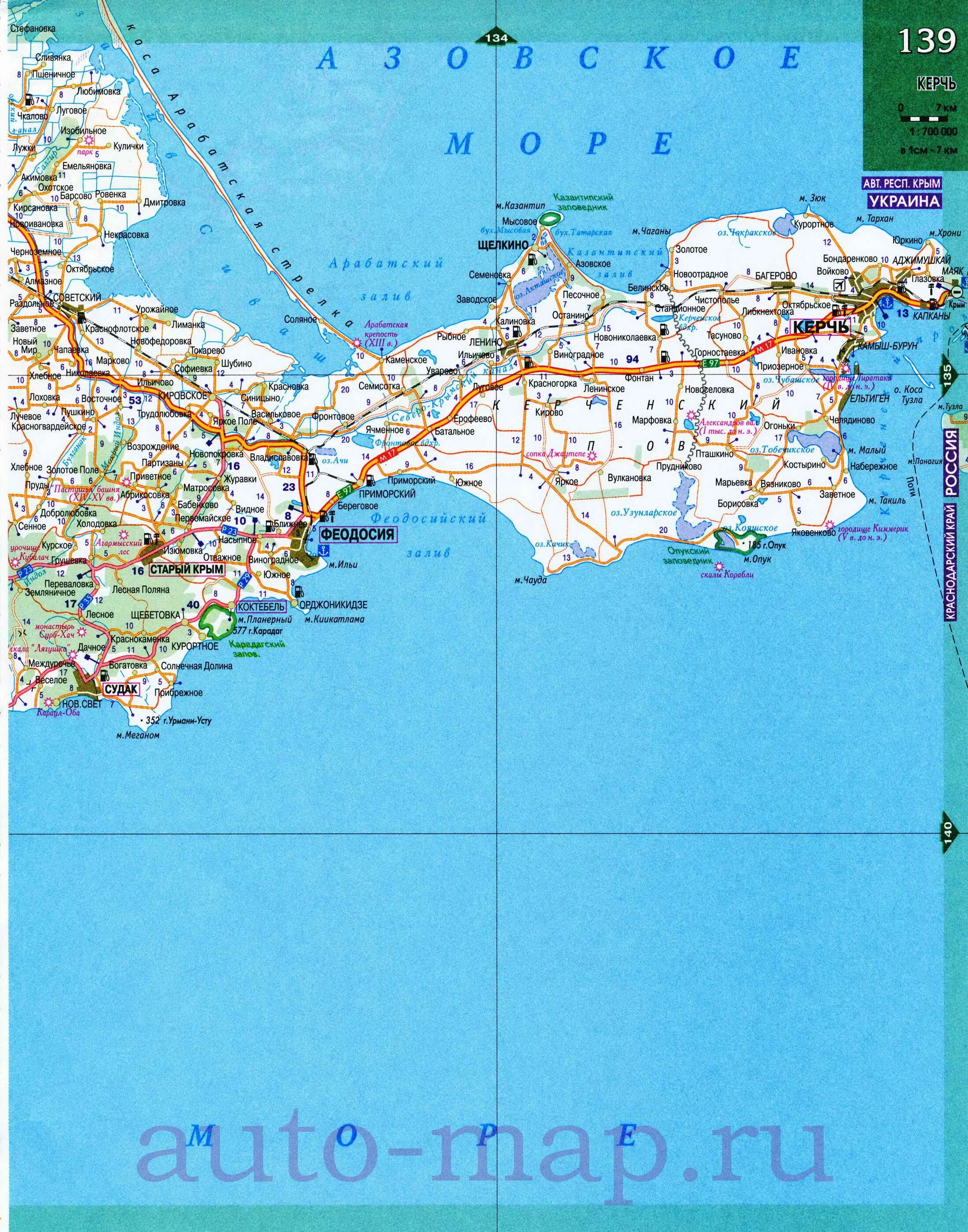 Крым подробная карта дорог. Карту автомобильных дорог полуострова Крым. Карта побережья полуострова Крым. Полуостров Крым автодороги на карте. Карта автодорог Крымского полуострова.
