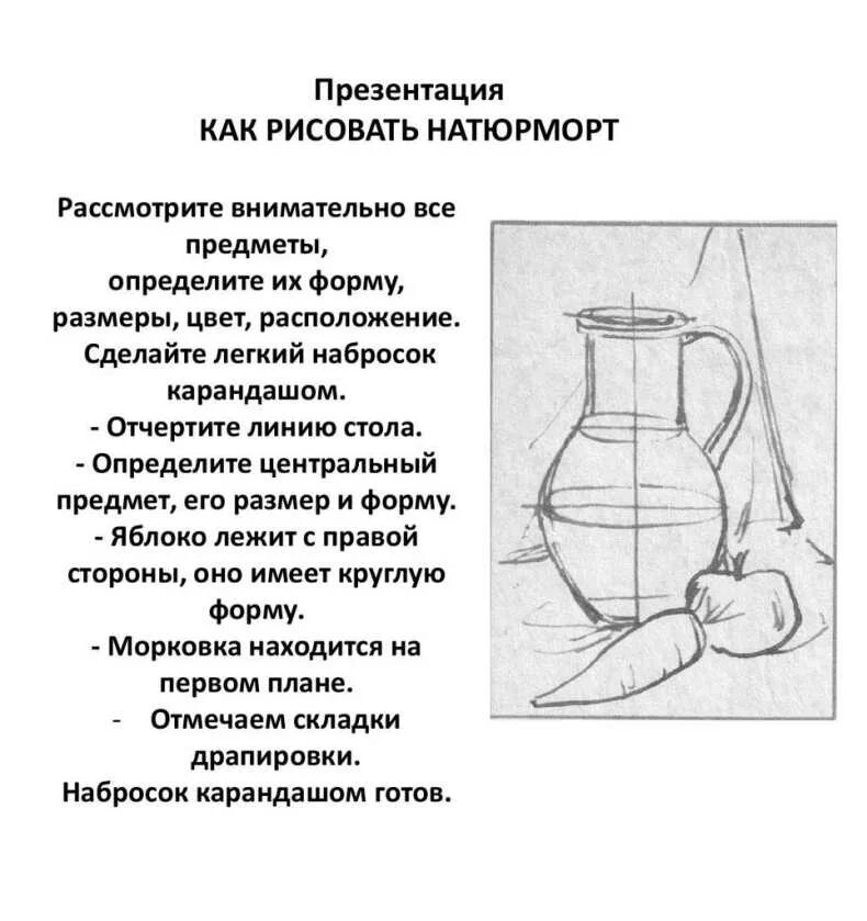 История создания натюрморта. Этапы рисования натюрморта с натуры. презентация на тему натюрморт. опишите последовательность выполнения натюрморта. выполнение рисунка натюрморта по заданию.
