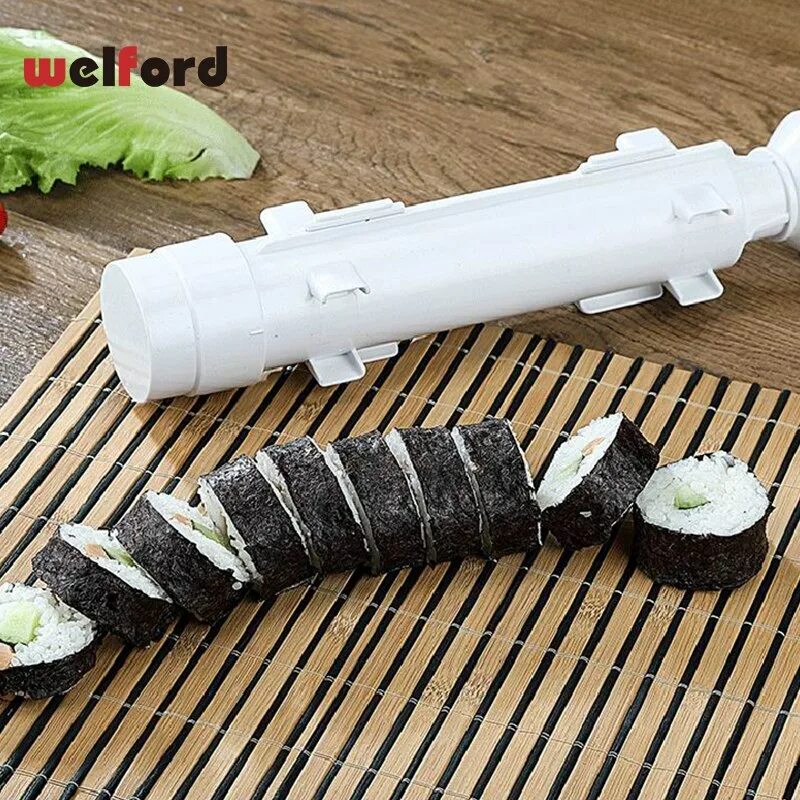Гаджет для роллов. Машинка для приготовления суши роликовая bazooka. шприц базука для суши. sushesi форма для приготовления суши. формочка для роллов.