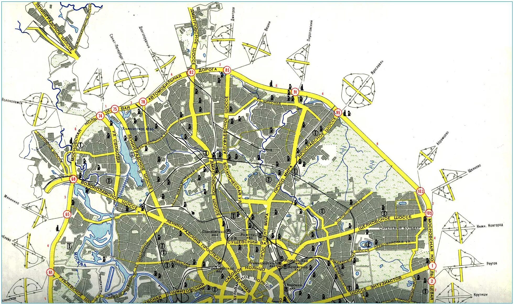 Город под москвой на карте. Дорожная карта Москвы с развязками. Схема дорог Москвы. Дороги Москвы карта. Карта автодорог Москвы.