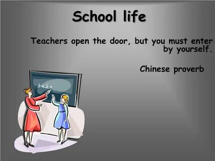 Your attitude to school life