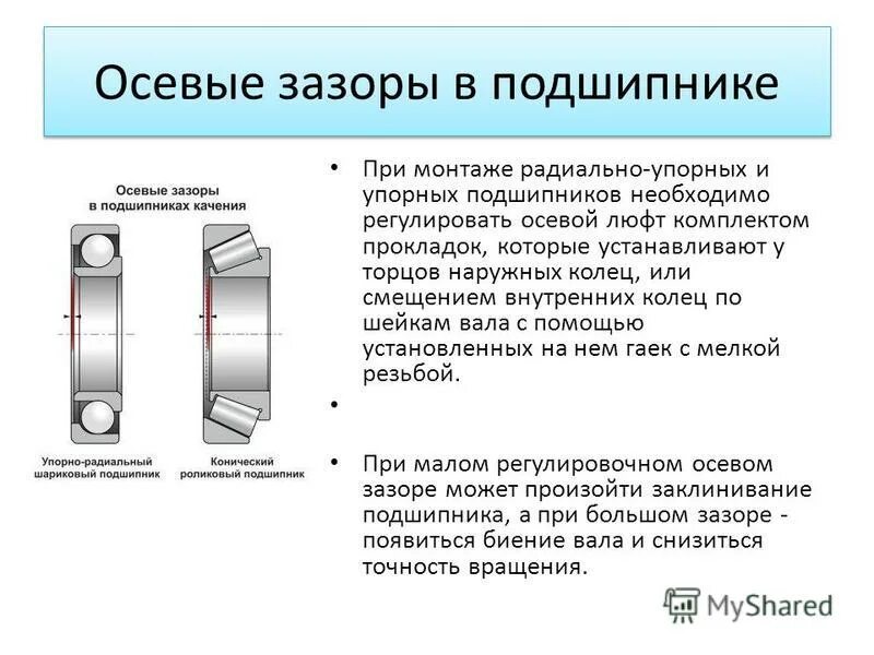 Измерение осевого зазора подшипника. Регулировка радиального зазора в подшипниках. Осевой зазор конусных подшипников. Осевой зазор в подшипниках качения. Какой должна быть величина зазора