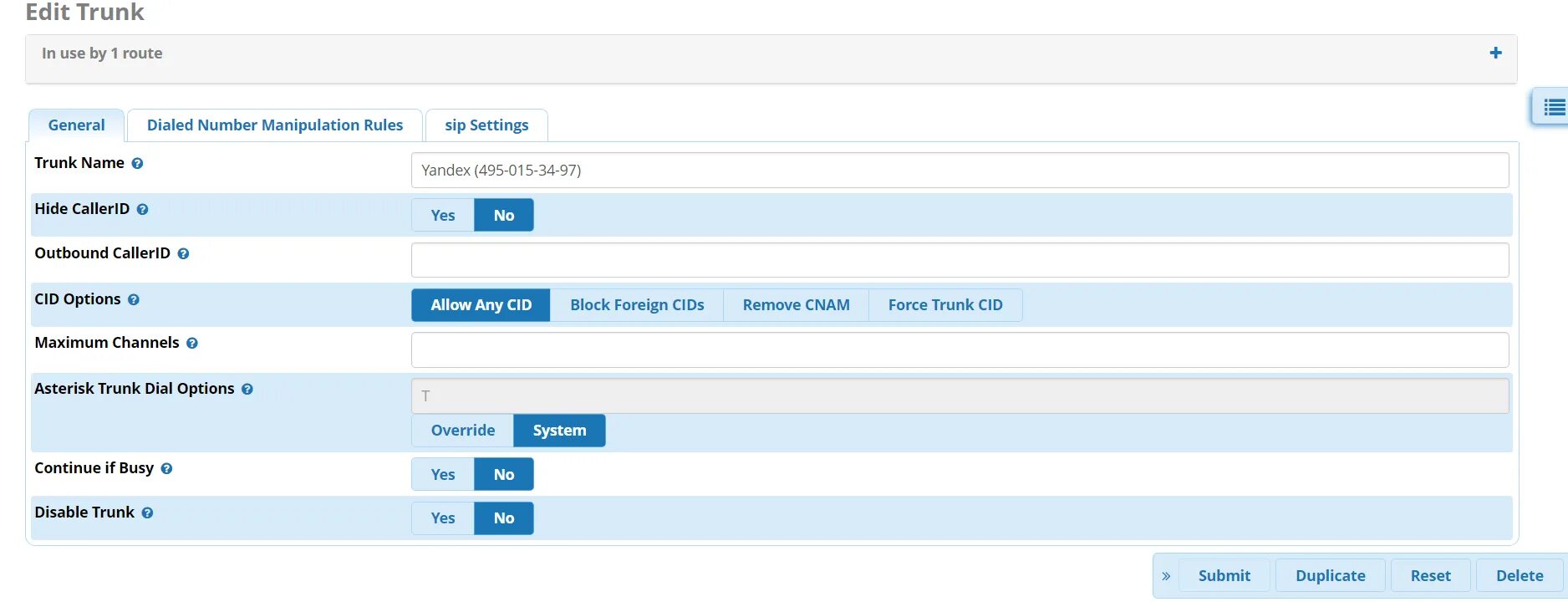 Asterisk звуки. Asterisk настройка. freepbx. asterisk freepbx. параметры транка.
