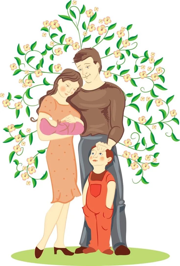 С днем отца 2 сыновей. Счастливая семья иллюстрации. Семья мультяшные. Благополучие в семье. Рисунок на тему семья.