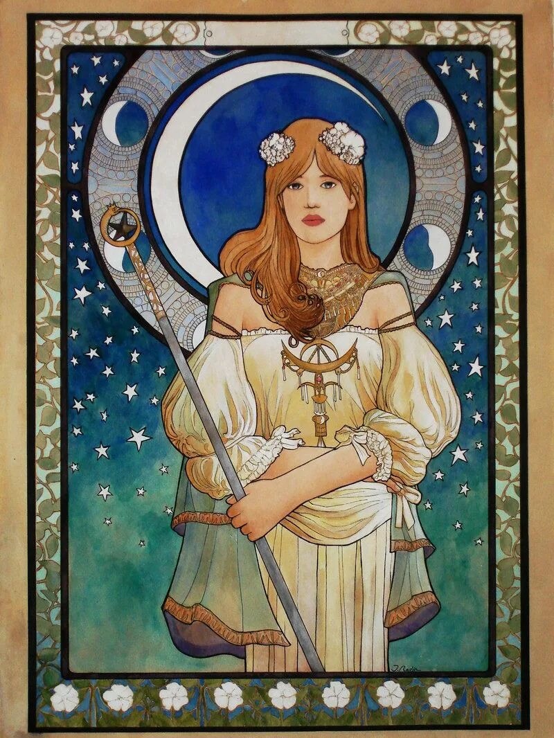 Карты таро дева март 2024. Queen of Pentacles Таро. Таро галерея. Art nouveau. Таро золотое арт-нуво. Золотое Таро арт нуво галерея.