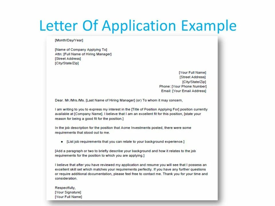 Writing application letter. Application Letter example. Application Letter пример. Application Letter Sample. Letter of application структура.