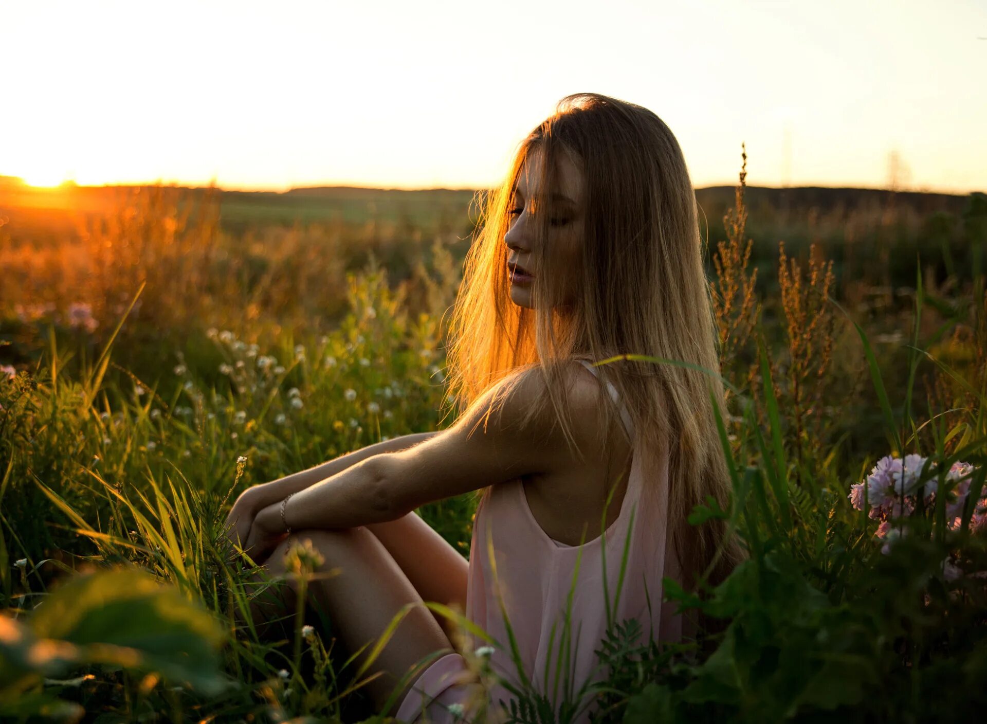 Download wallpaper greens, grass, girl, nature, boots, dress, actress, brunette,