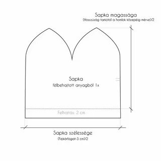 Выкройка женской шапки из трикотажа