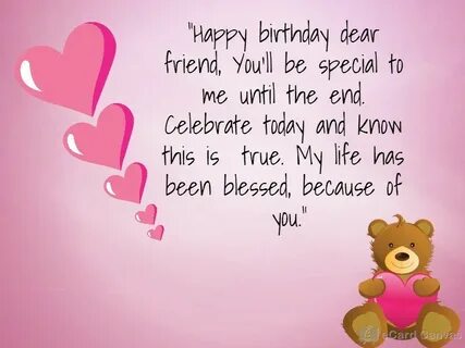 Be happy dear friend