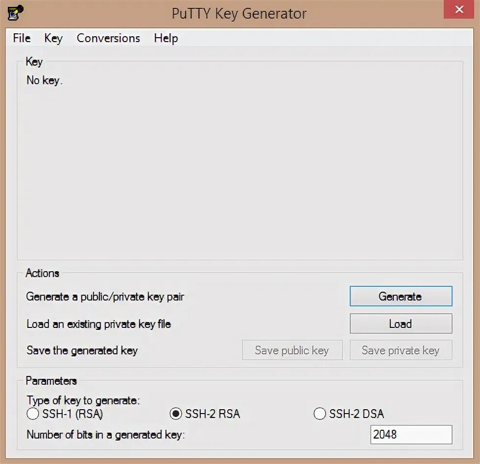 Your generate keys