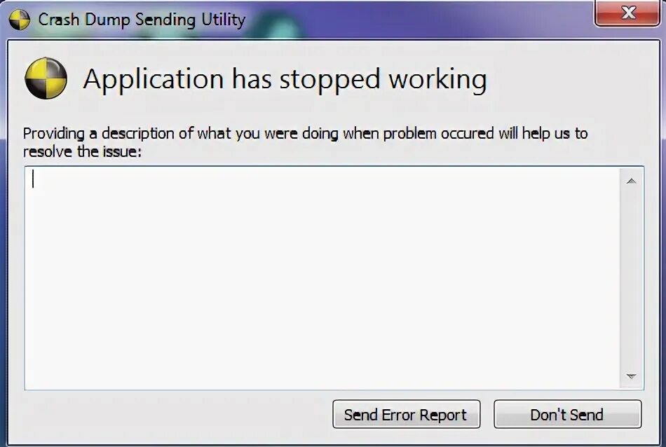 Crash dump and log files were. Crash dump and log files were