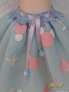 Юбка из фатина для куклы