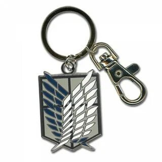Officially licensed Attack On Titan Scouts Regiments Emblem Keychain. 