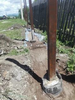 Столбы для забора своими руками