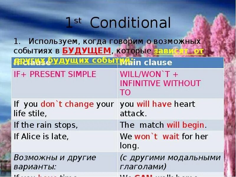 Предложения conditional. Предложения с first conditional. Кандишинал. Conditional 1. Infinitive present simple