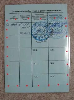 Регистрация оружия