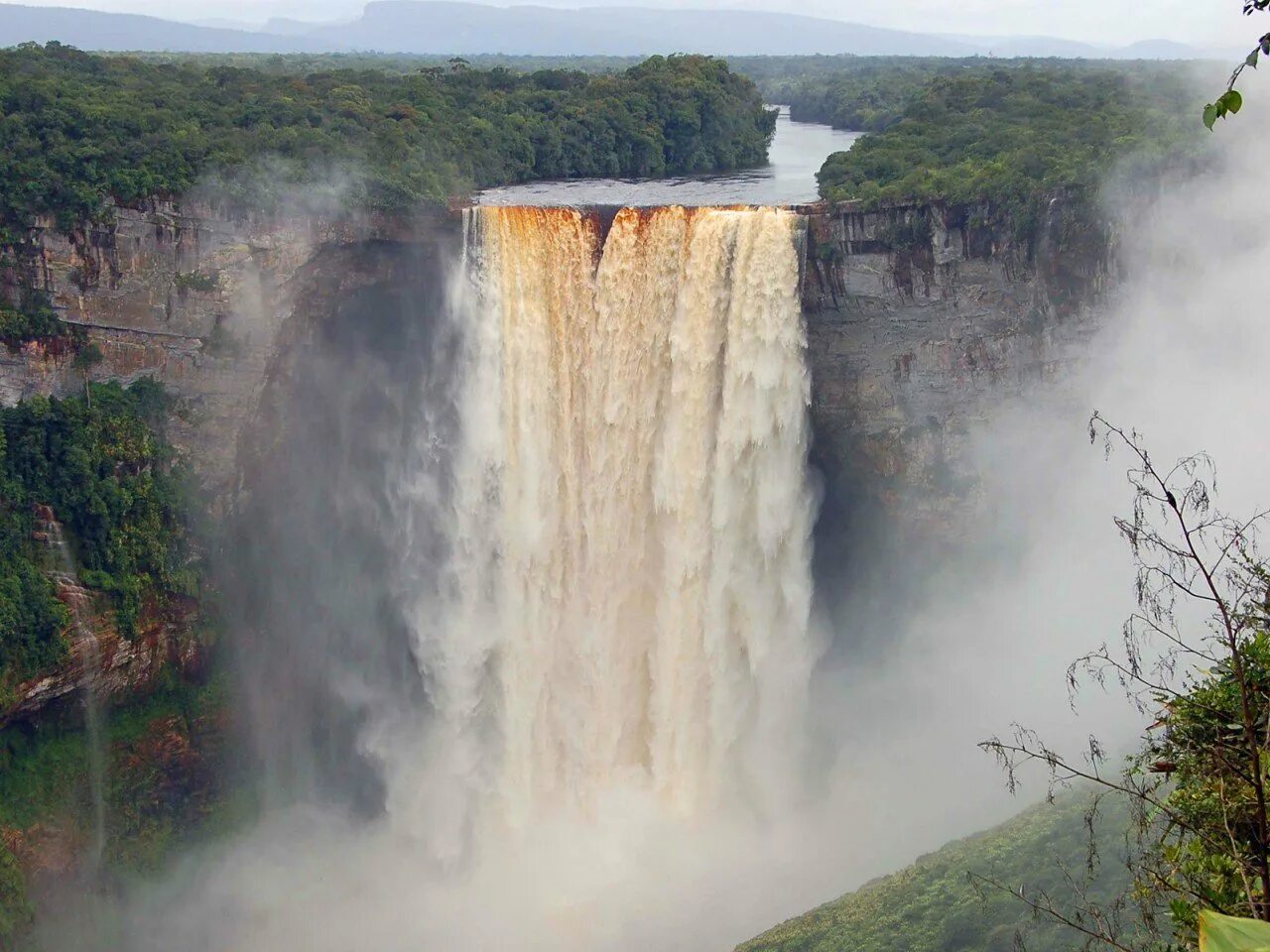 Кайетур, Гайана. Водопад Кайетур. Водопад Кайетур Гайана фото. Могучие водопады